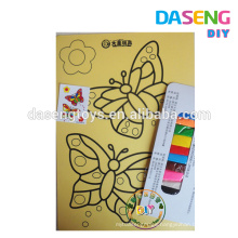 Butteryfly designs of sand art cards for birthday party